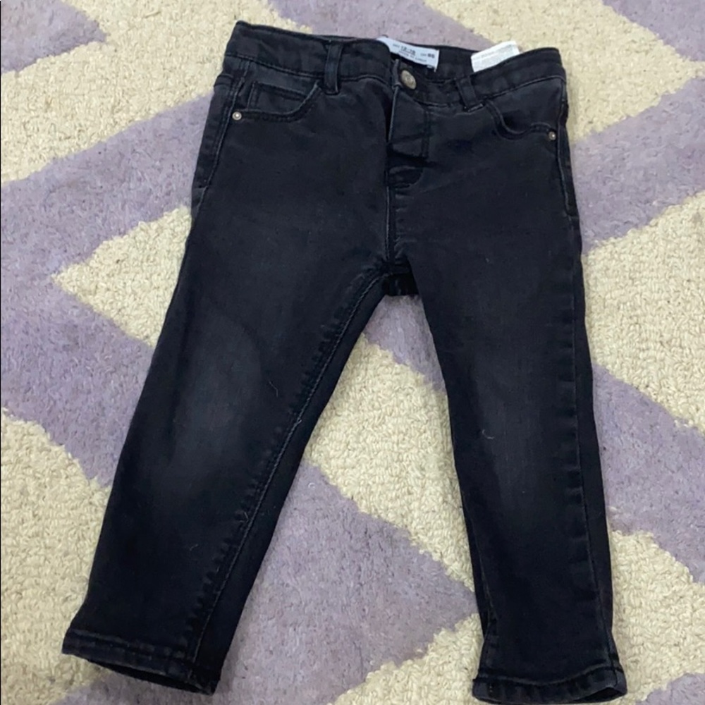 Zara black jeans 12-18 months